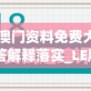 2024澳门资料免费大全,权威解答解释落实_LE版.6.158