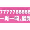 7777788888一肖一吗,最新分析解释落实_优选版.3.558