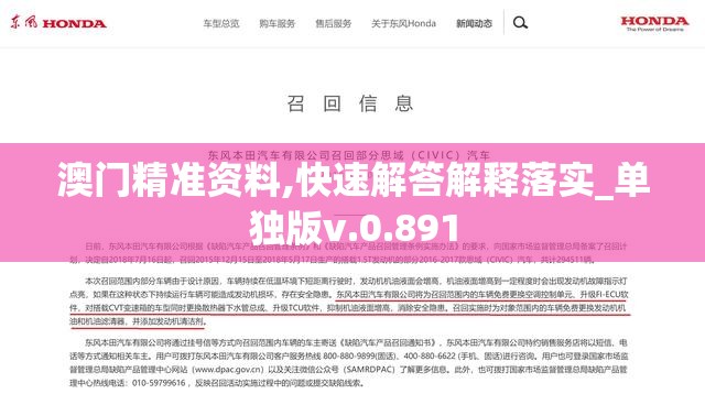 澳门精准资料,快速解答解释落实_单独版v.0.891