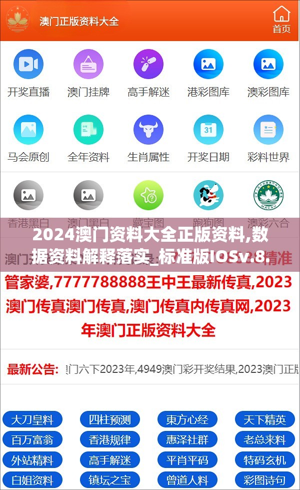 2024澳门资料大全正版资料,数据资料解释落实_标准版IOSv.8.735