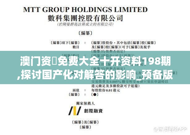 澳门资枓免费大全十开资料198期,探讨国产化对解答的影响_预备版v.7.64