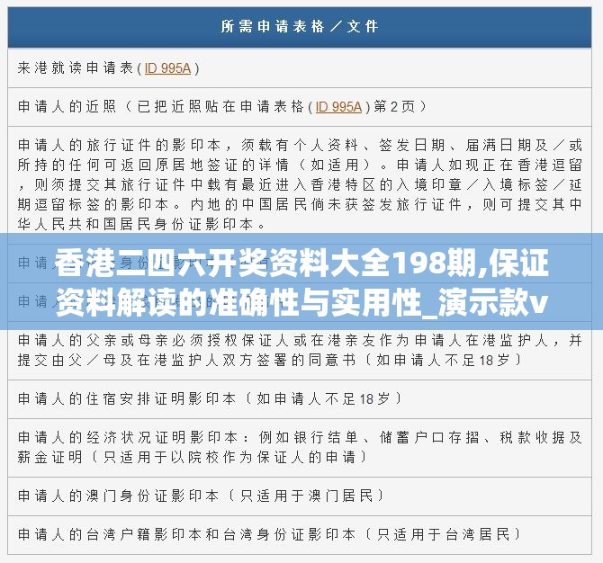 香港二四六开奖资料大全198期,保证资料解读的准确性与实用性_演示款v.6.570