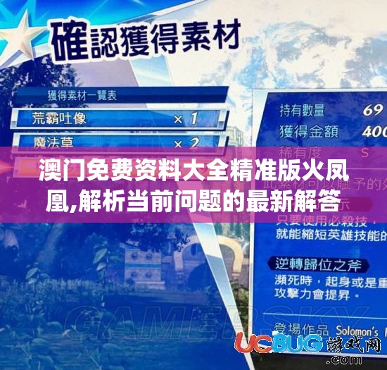 澳门免费资料大全精准版火凤凰,解析当前问题的最新解答_H版.3.487