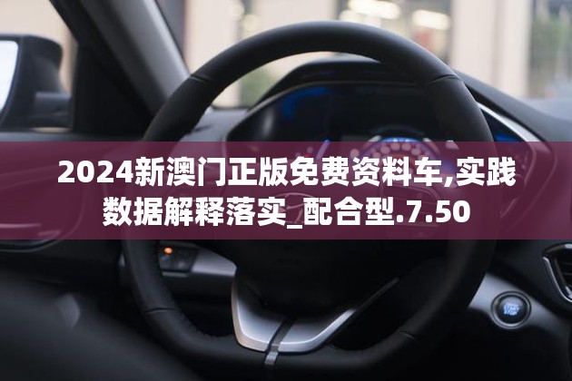 2024新澳门正版免费资料车,实践数据解释落实_配合型.7.50
