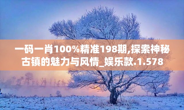 一码一肖100%精准198期,探索神秘古镇的魅力与风情_娱乐款.1.578