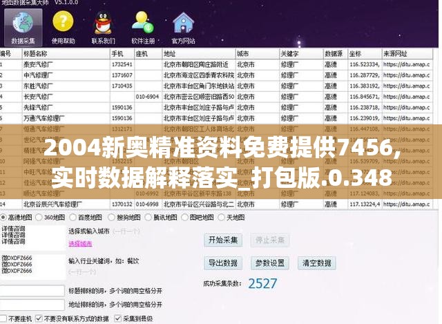 2004新奥精准资料免费提供7456,实时数据解释落实_打包版.0.348