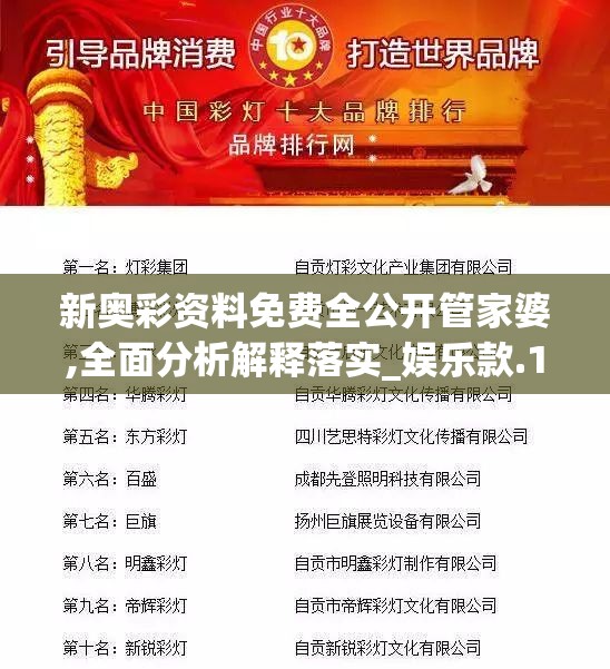 新奥彩资料免费全公开管家婆,全面分析解释落实_娱乐款.1.228