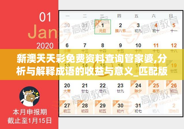 新澳天天彩免费资料查询管家婆,分析与解释成语的收益与意义_匹配版.9.730