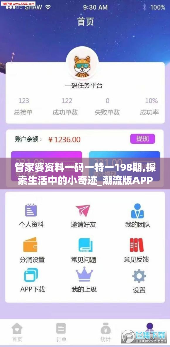 管家婆资料一码一特一198期,探索生活中的小奇迹_潮流版APP.0.308