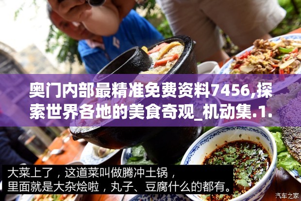 奥门内部最精准免费资料7456,探索世界各地的美食奇观_机动集.1.189