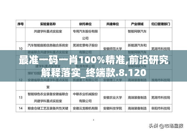 最准一码一肖100%精准,前沿研究解释落实_终端款.8.120
