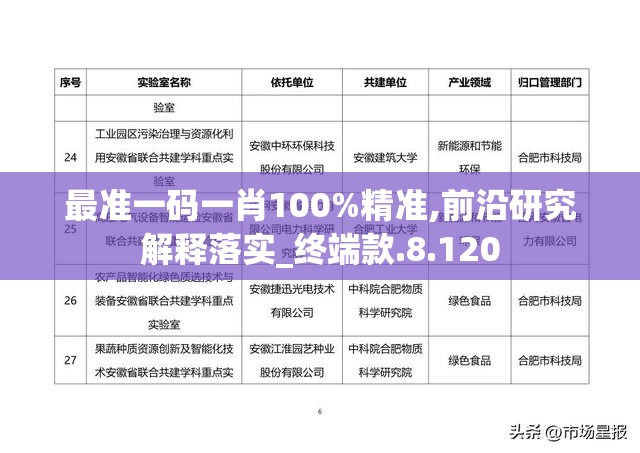 最准一码一肖100%精准,前沿研究解释落实_终端款.8.120