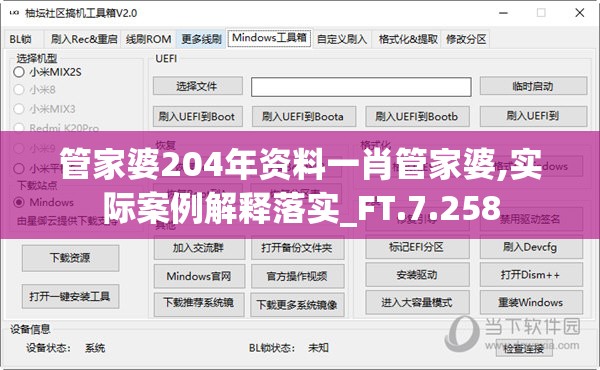 管家婆204年资料一肖管家婆,实际案例解释落实_FT.7.258