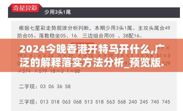 2024今晚香港开特马开什么,广泛的解释落实方法分析_预览版.9.874