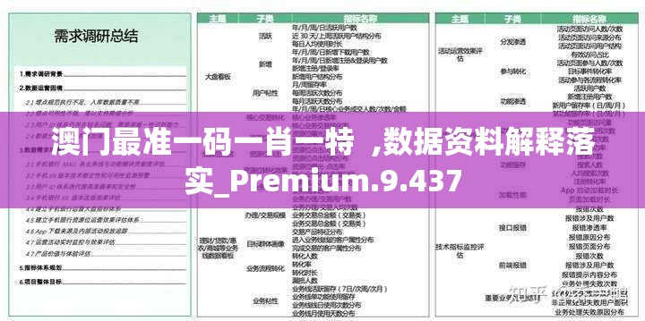 澳门最准一码一肖一特  ,数据资料解释落实_Premium.9.437