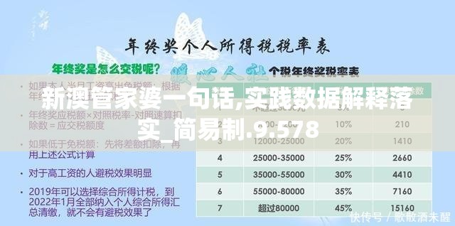 新澳管家婆一句话,实践数据解释落实_简易制.9.578