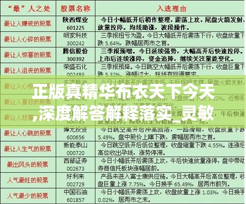 正版真精华布衣天下今天,深度解答解释落实_灵敏版.8.807