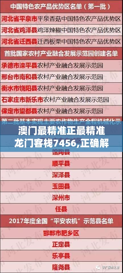 澳门最精准正最精准龙门客栈7456,正确解答落实_特别品.3.124
