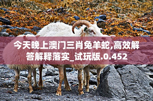 今天晚上澳门三肖兔羊蛇,高效解答解释落实_试玩版.0.452