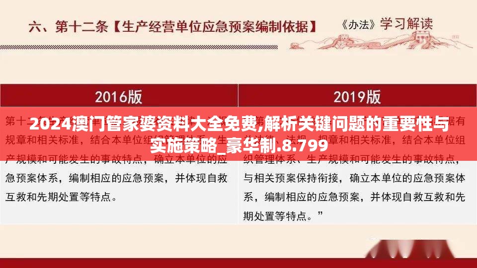 2024澳门管家婆资料大全免费,解析关键问题的重要性与实施策略_豪华制.8.799