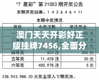 澳门天天开彩好正版挂牌7456,全面分析解释落实_tShop.7.194