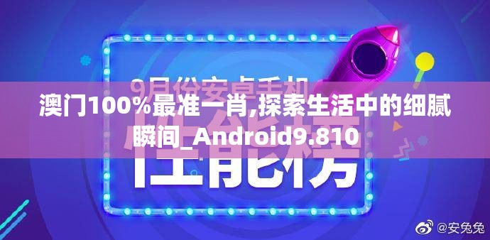 澳门100%最准一肖,探索生活中的细腻瞬间_Android9.810