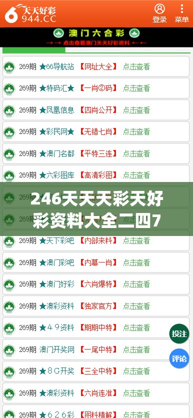 246天天天彩天好彩资料大全二四7456,决策资料解释落实_界面版.9.803