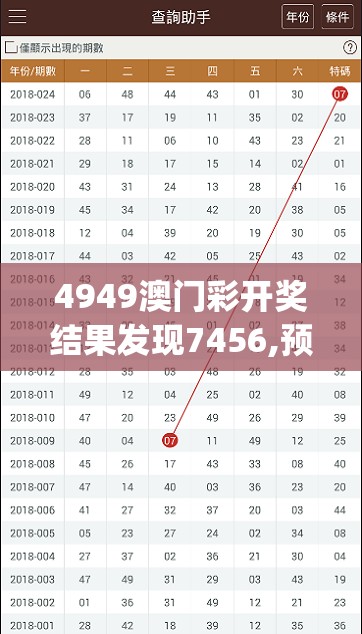 4949澳门彩开奖结果发现7456,预测解答解释落实_精装款.8.170