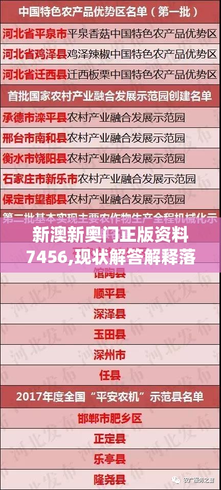 新澳新奥门正版资料7456,现状解答解释落实_典藏集.6.615