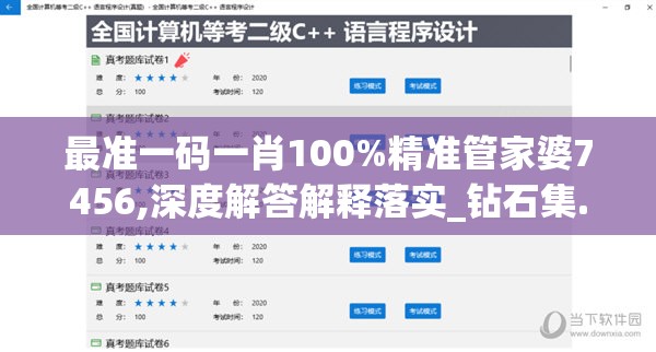 最准一码一肖100%精准管家婆7456,深度解答解释落实_钻石集.3.513
