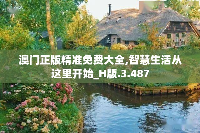 澳门正版精准免费大全,智慧生活从这里开始_H版.3.487