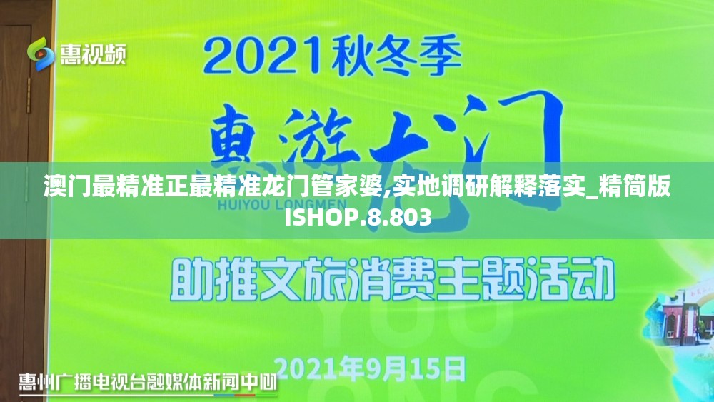 澳门最精准正最精准龙门管家婆,实地调研解释落实_精简版ISHOP.8.803