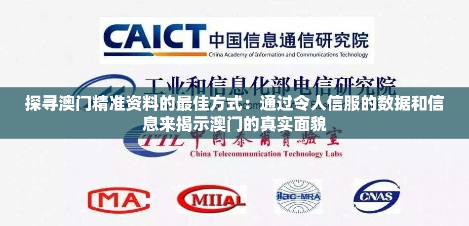 探寻澳门精准资料的最佳方式：通过令人信服的数据和信息来揭示澳门的真实面貌