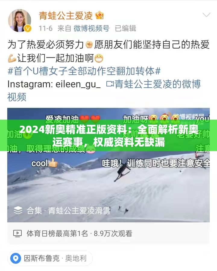 2024新奥精准正版资料：全面解析新奥运赛事，权威资料无缺漏