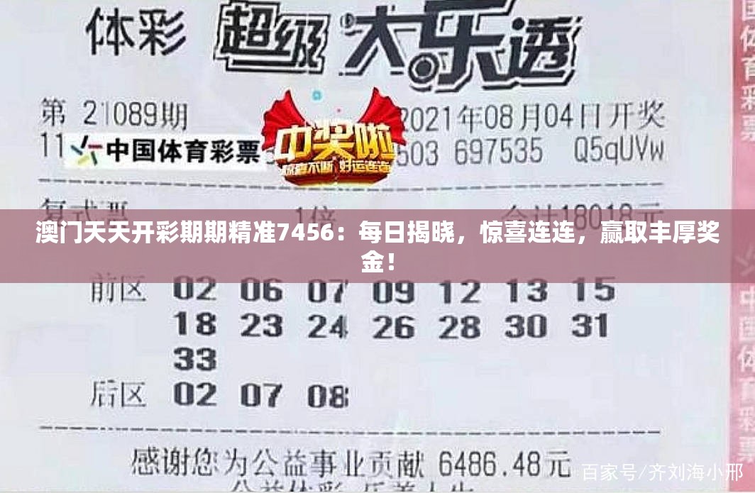 澳门天天开彩期期精准7456：每日揭晓，惊喜连连，赢取丰厚奖金！