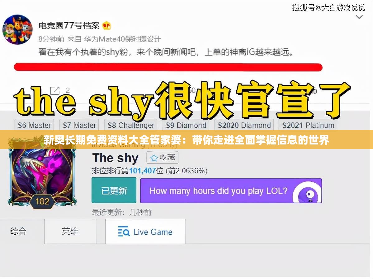 新奥长期免费资料大全管家婆：带你走进全面掌握信息的世界
