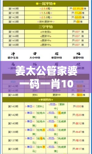 姜太公管家婆一码一肖100准7456，准确率高达百分之百！