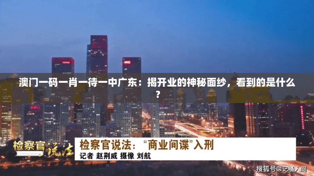 澳门一码一肖一待一中广东：揭开业的神秘面纱，看到的是什么？