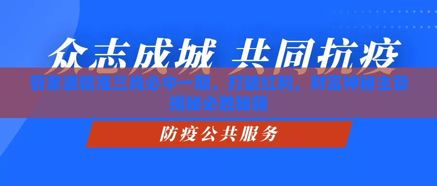 管家婆精准三肖必中一期，打破红利，财富神秘主管揭秘必胜秘籍