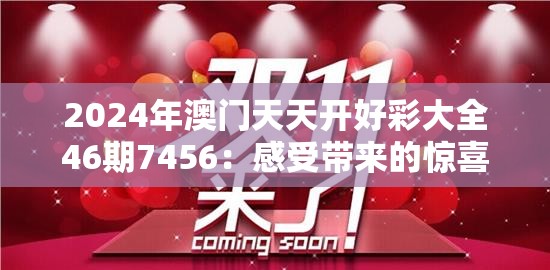 2024年澳门天天开好彩大全46期7456：感受带来的惊喜与乐趣