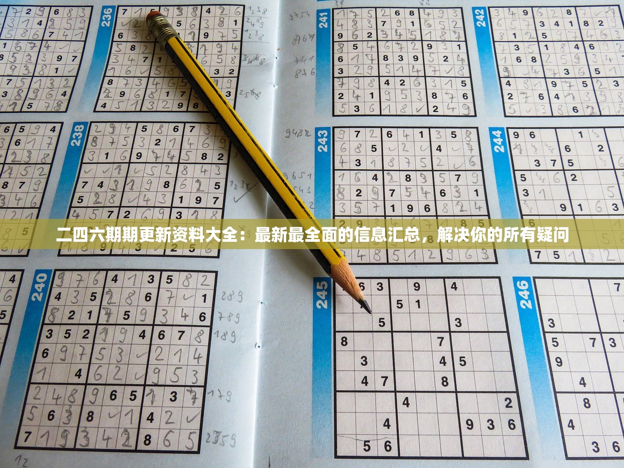 二四六期期更新资料大全：最新最全面的信息汇总，解决你的所有疑问