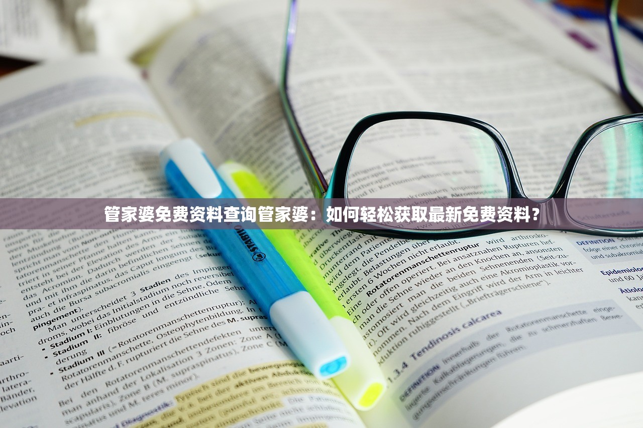 管家婆免费资料查询管家婆：如何轻松获取最新免费资料？
