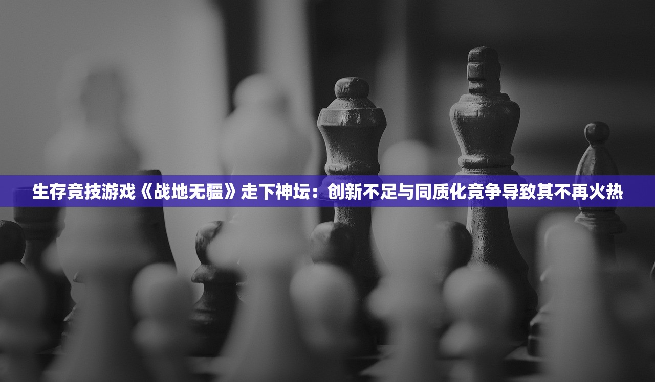 生存竞技游戏《战地无疆》走下神坛：创新不足与同质化竞争导致其不再火热