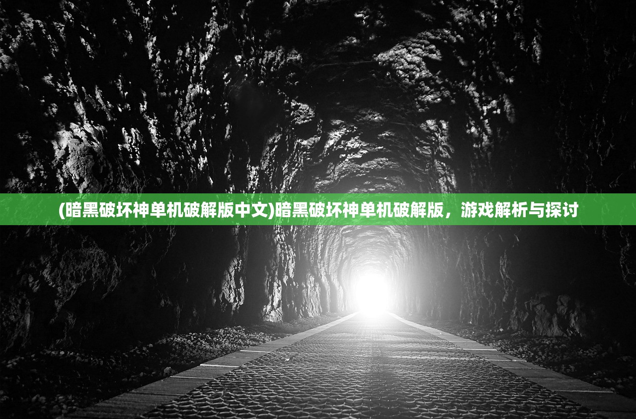 (暗黑破坏神单机破解版中文)暗黑破坏神单机破解版，游戏解析与探讨
