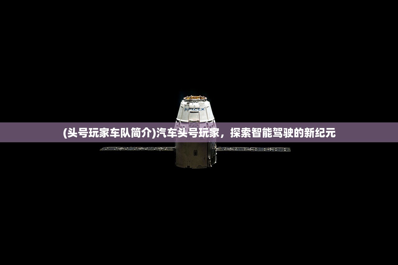 (头号玩家车队简介)汽车头号玩家，探索智能驾驶的新纪元