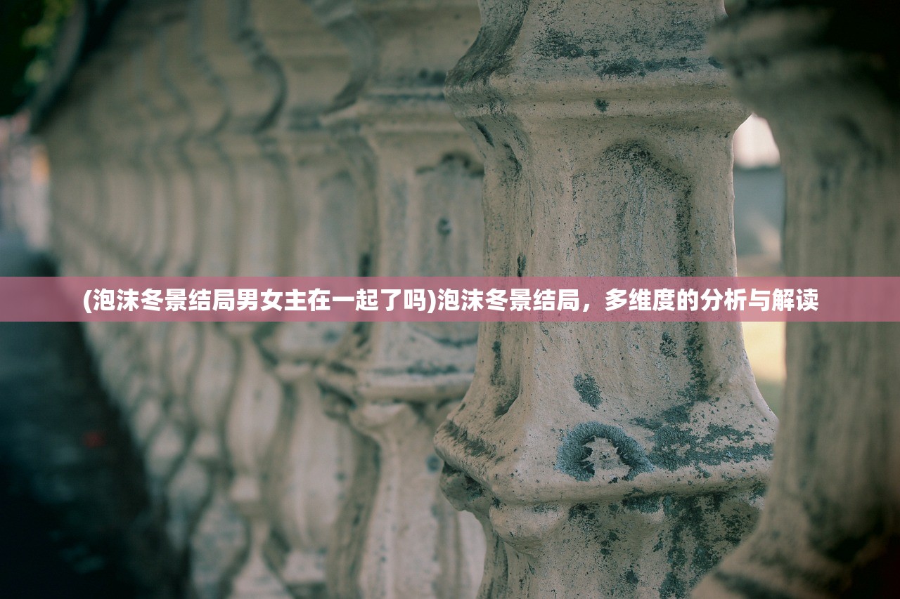 (泡沫冬景结局男女主在一起了吗)泡沫冬景结局，多维度的分析与解读