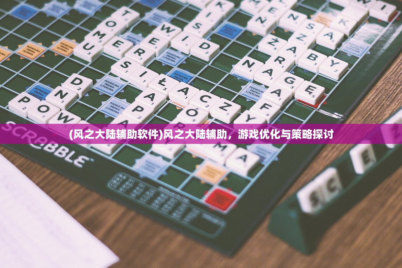 (风之大陆辅助软件)风之大陆辅助，游戏优化与策略探讨