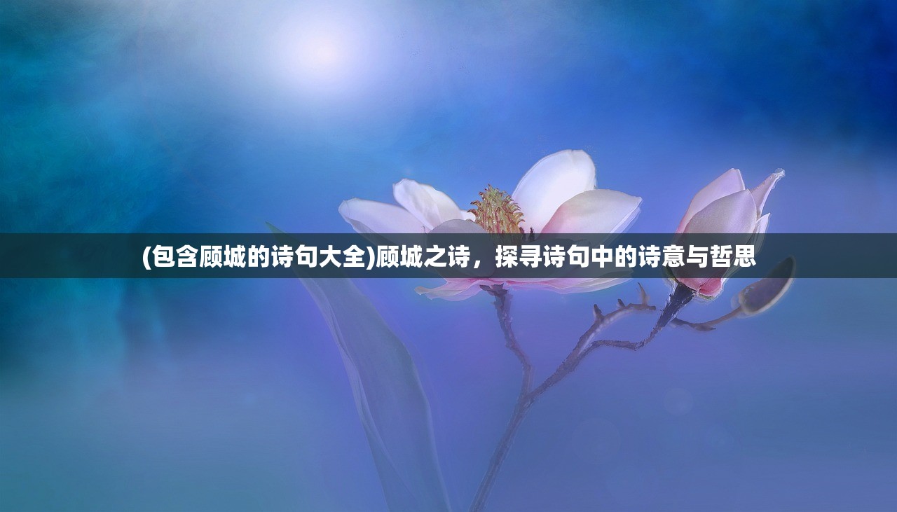 (包含顾城的诗句大全)顾城之诗，探寻诗句中的诗意与哲思