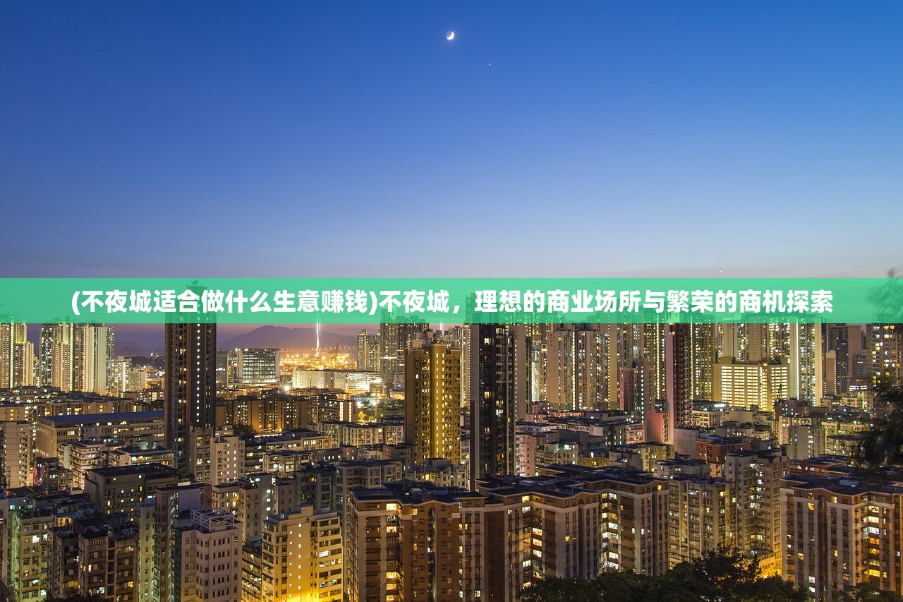 (不夜城适合做什么生意赚钱)不夜城，理想的商业场所与繁荣的商机探索