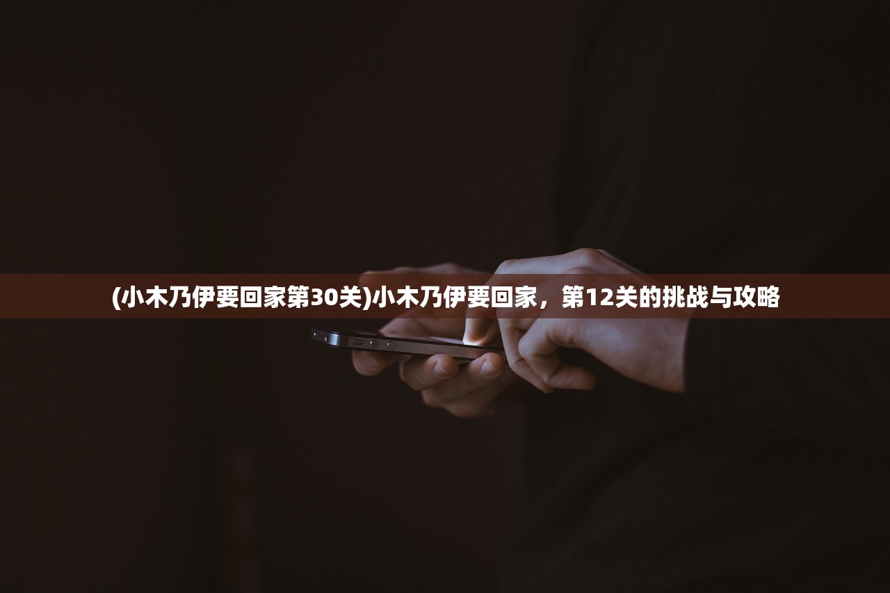 (小木乃伊要回家第30关)小木乃伊要回家，第12关的挑战与攻略